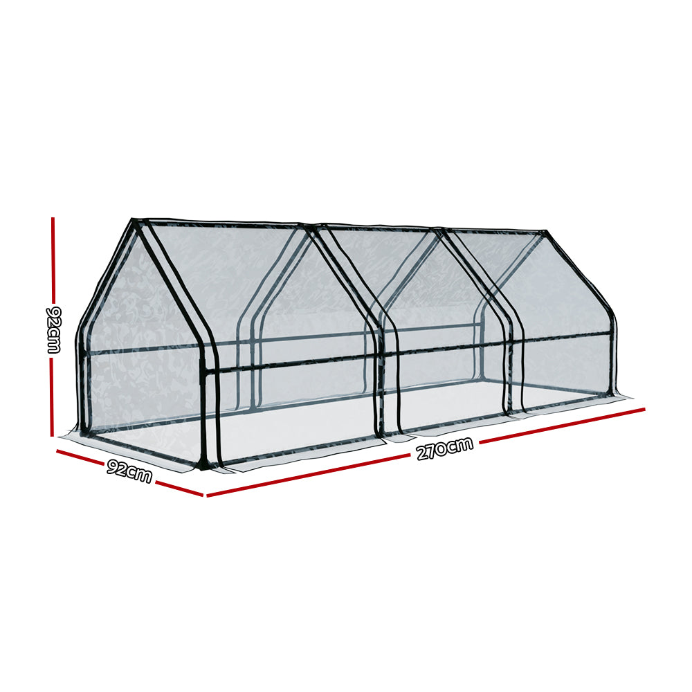 Greenfingers 2.7 x 0.9 x 0.9M Mini Greenhouse Garden Bed