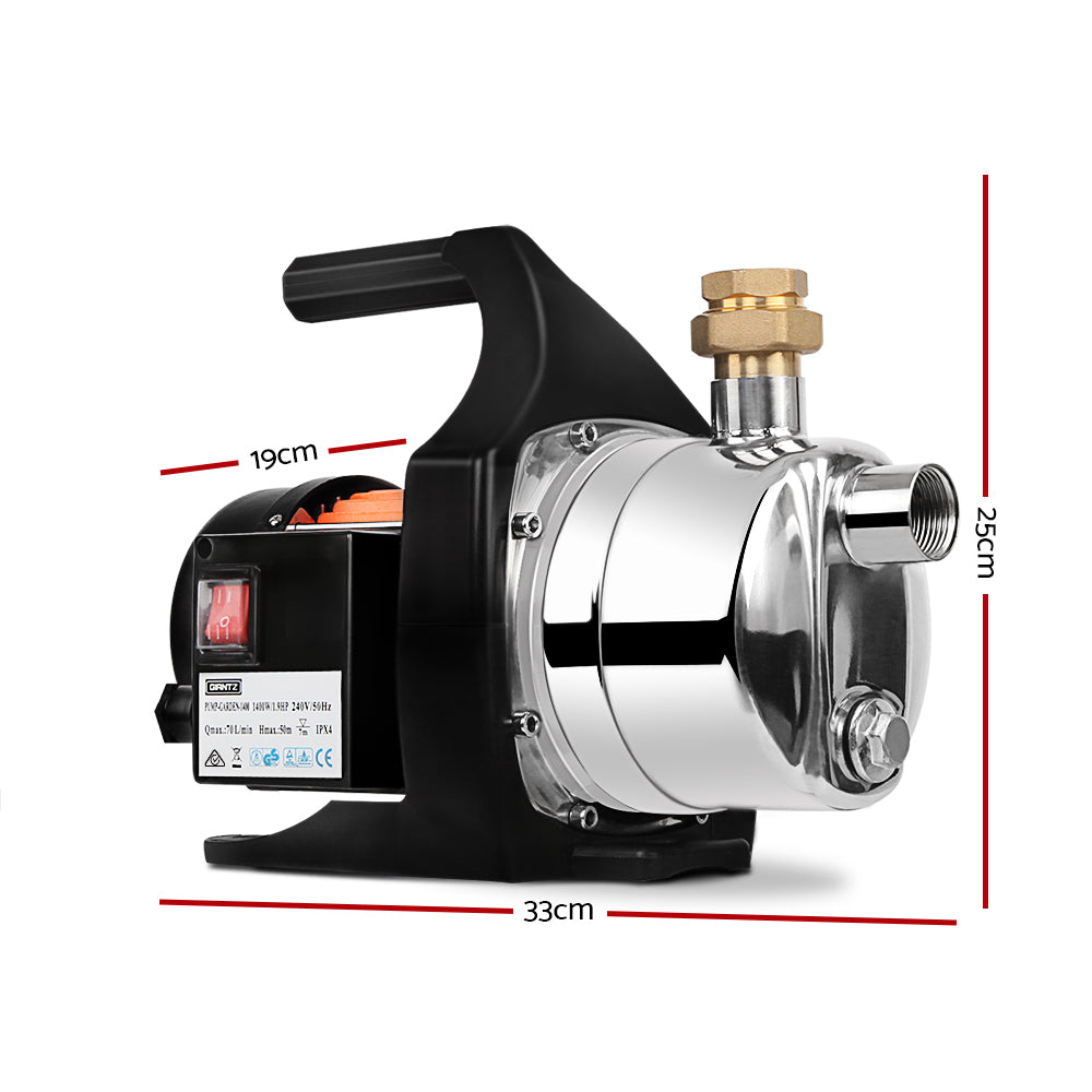 Giantz 1500W Stainless Steel High Pressure Water Pump
