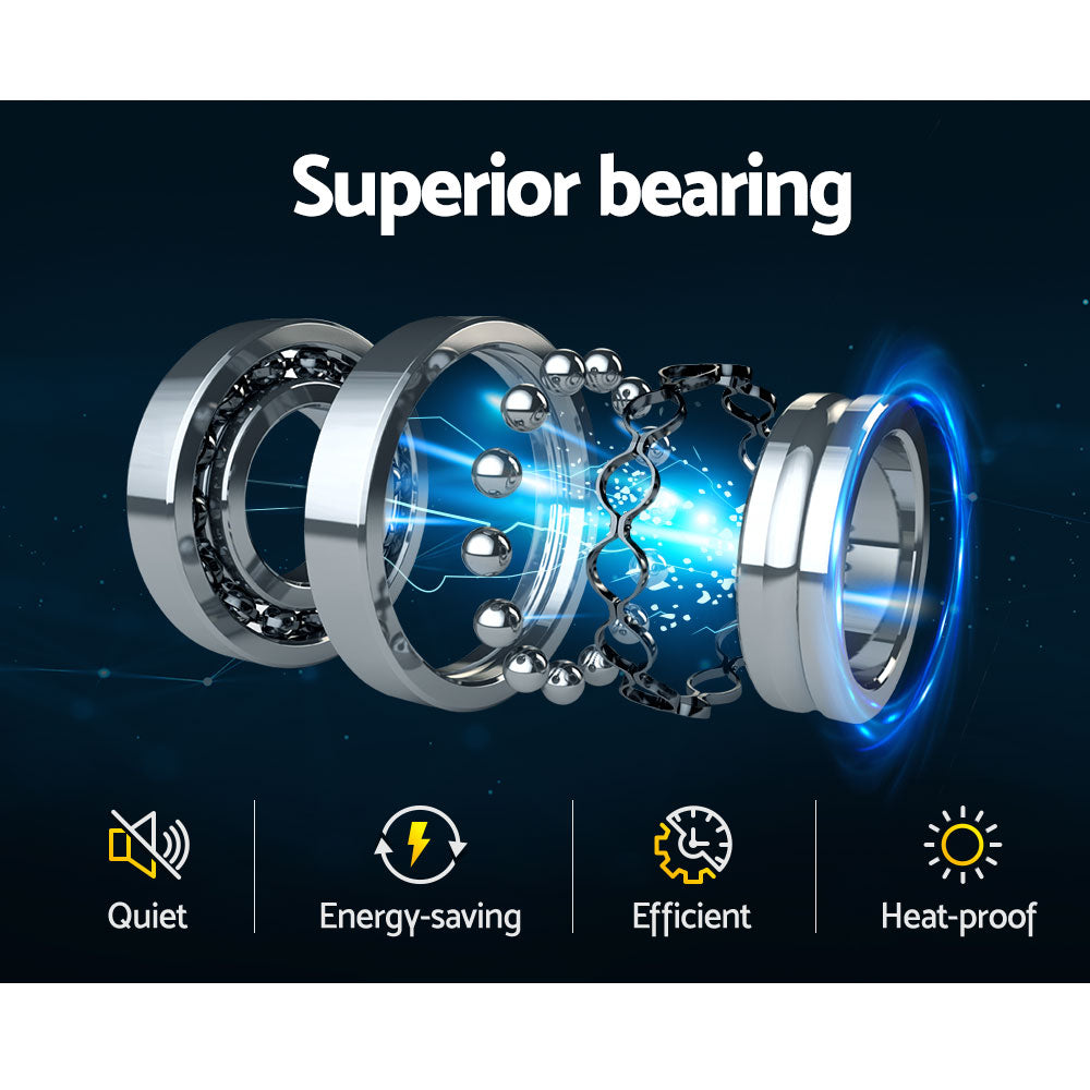 Superior bearing mechanism in the water pump for enhanced energy savings, quiet operation, and longevity.