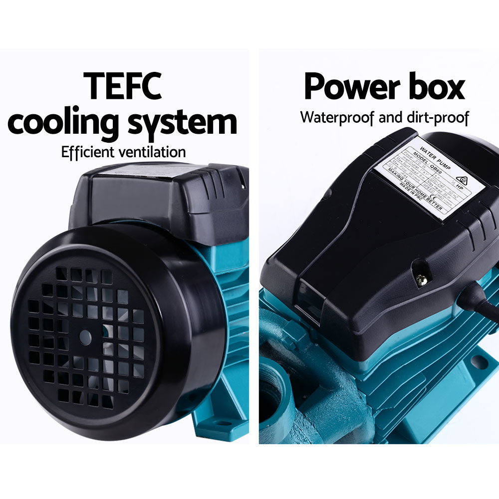 Close-up of the TEFC cooling system ensuring optimal motor performance and longevity