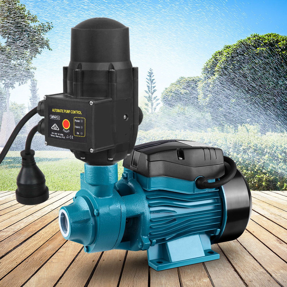 Water pump in an outdoor application, ideal for irrigation and residential use