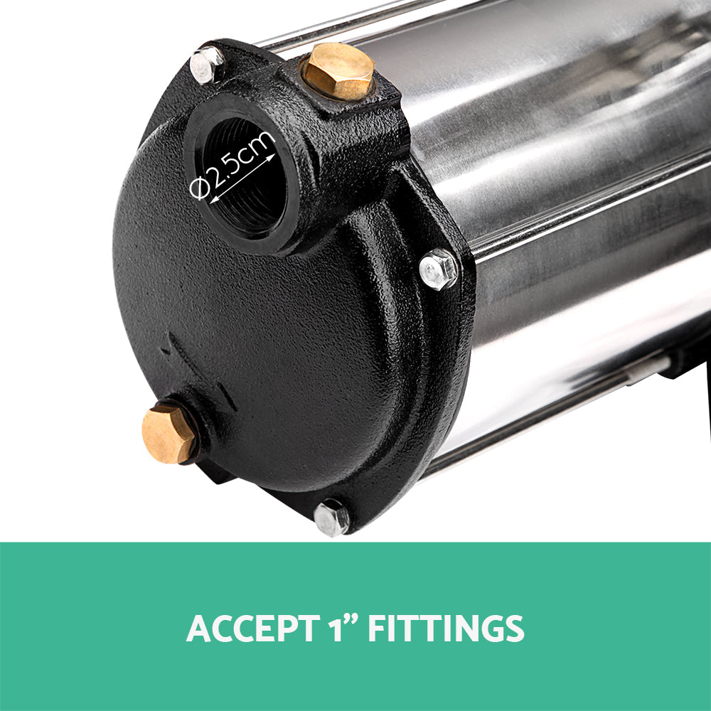 Pump fittings compatibility illustrated with easy connection options