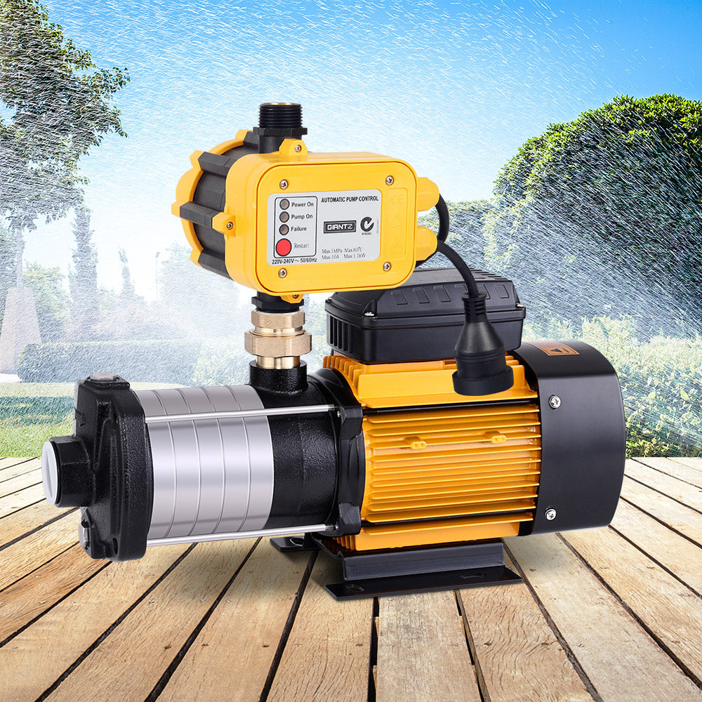 Reliable Water Pump in Outdoor Use - Durable water pump placed in an outdoor setting, emphasizing reliability in real-world conditions.