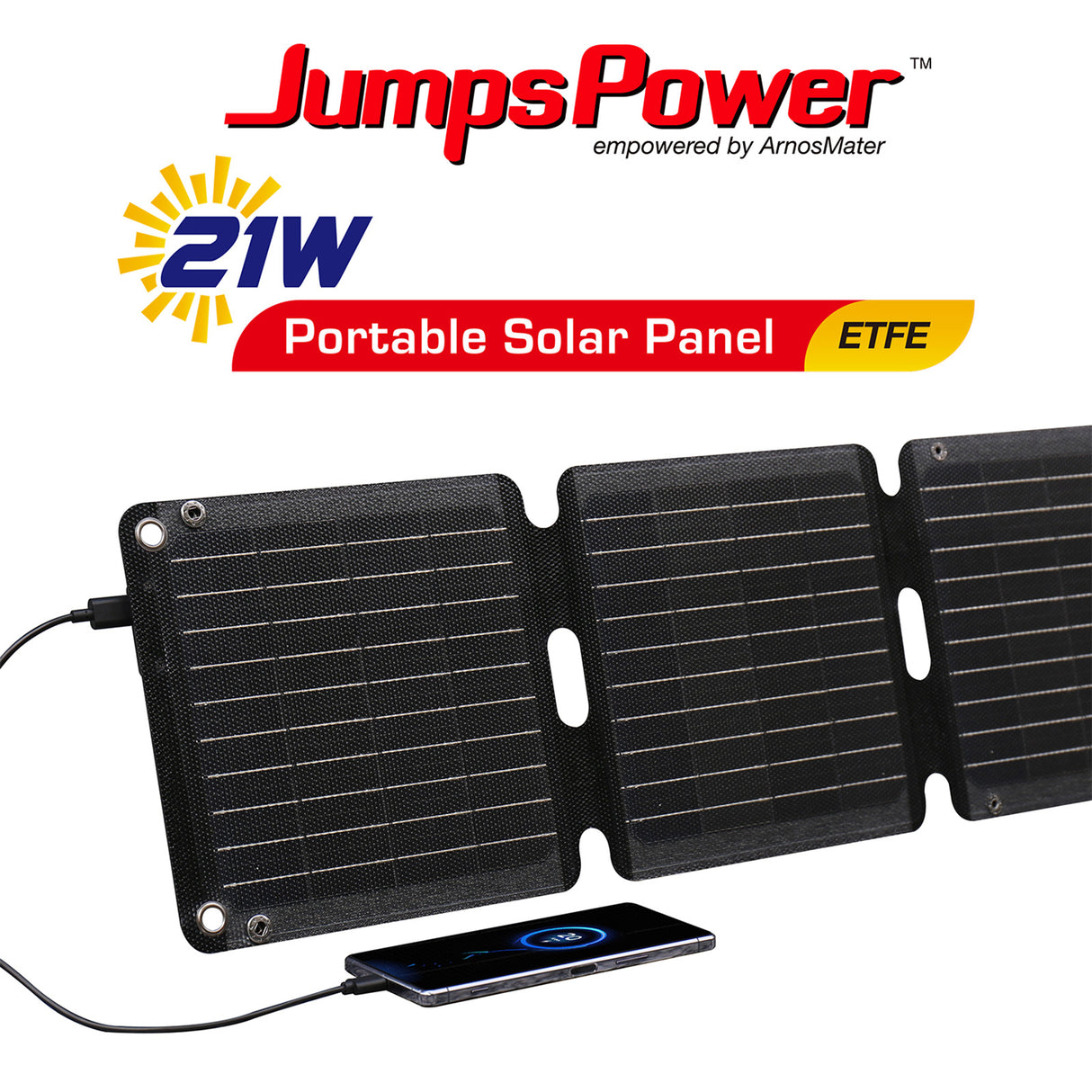 JumpsPower 21W Portable Foldable Solar Panel