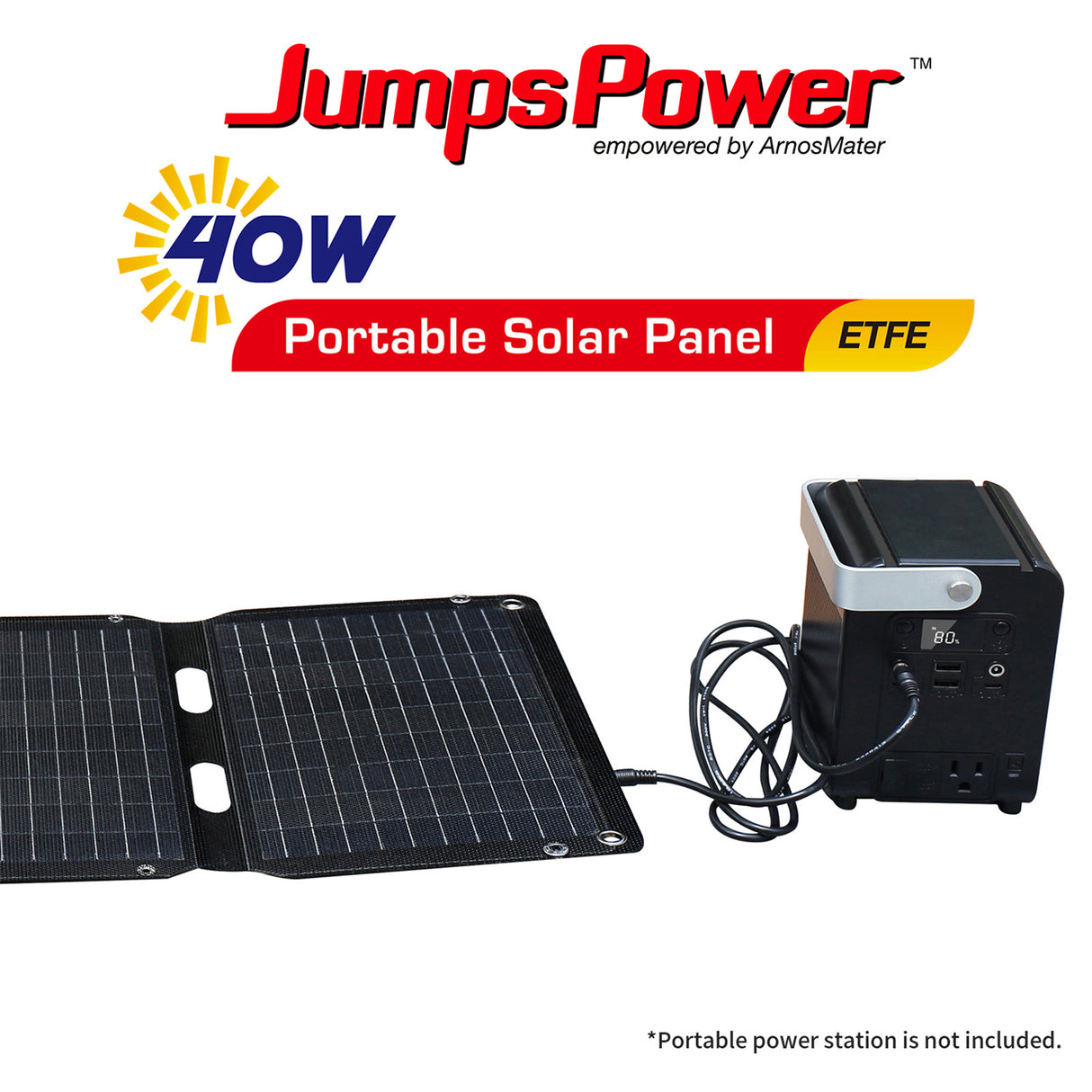 JumpsPower 40W Portable Foldable Solar Panel
