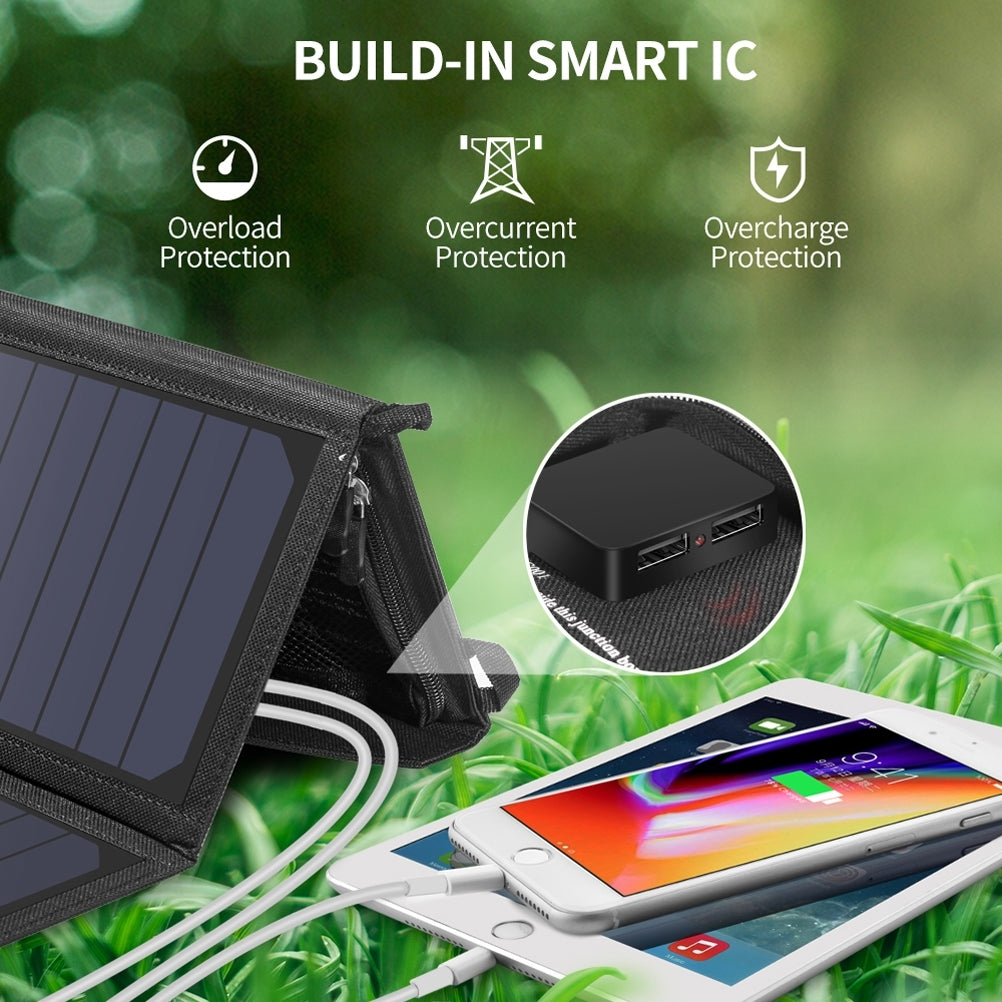 CHOETECH SC001 19W Ultra Portable Solar Powered USB Charging System