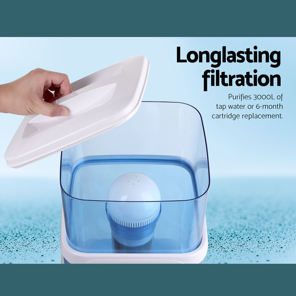 filtration method of Devanti 6-Stage Water Filter for Devanti Water Filter Container set of 2