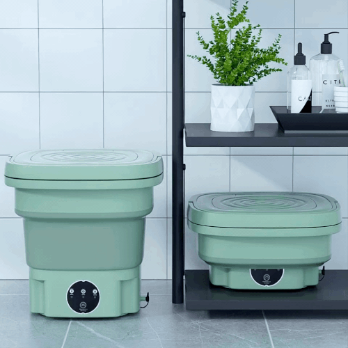 Devanti 8L Portable Foldable Washing Machine - Green