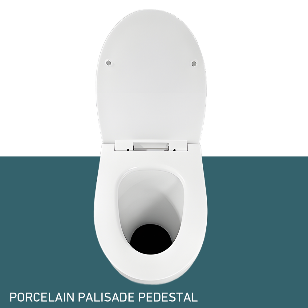 Ecoflo Porcelain Pedestals and Seats top view