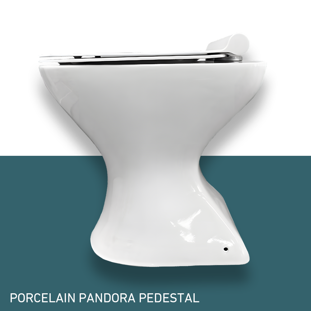 Ecoflo Porcelain Pedestals and Seats side view