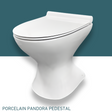 Ecoflo Porcelain Pedestals and Seats side view