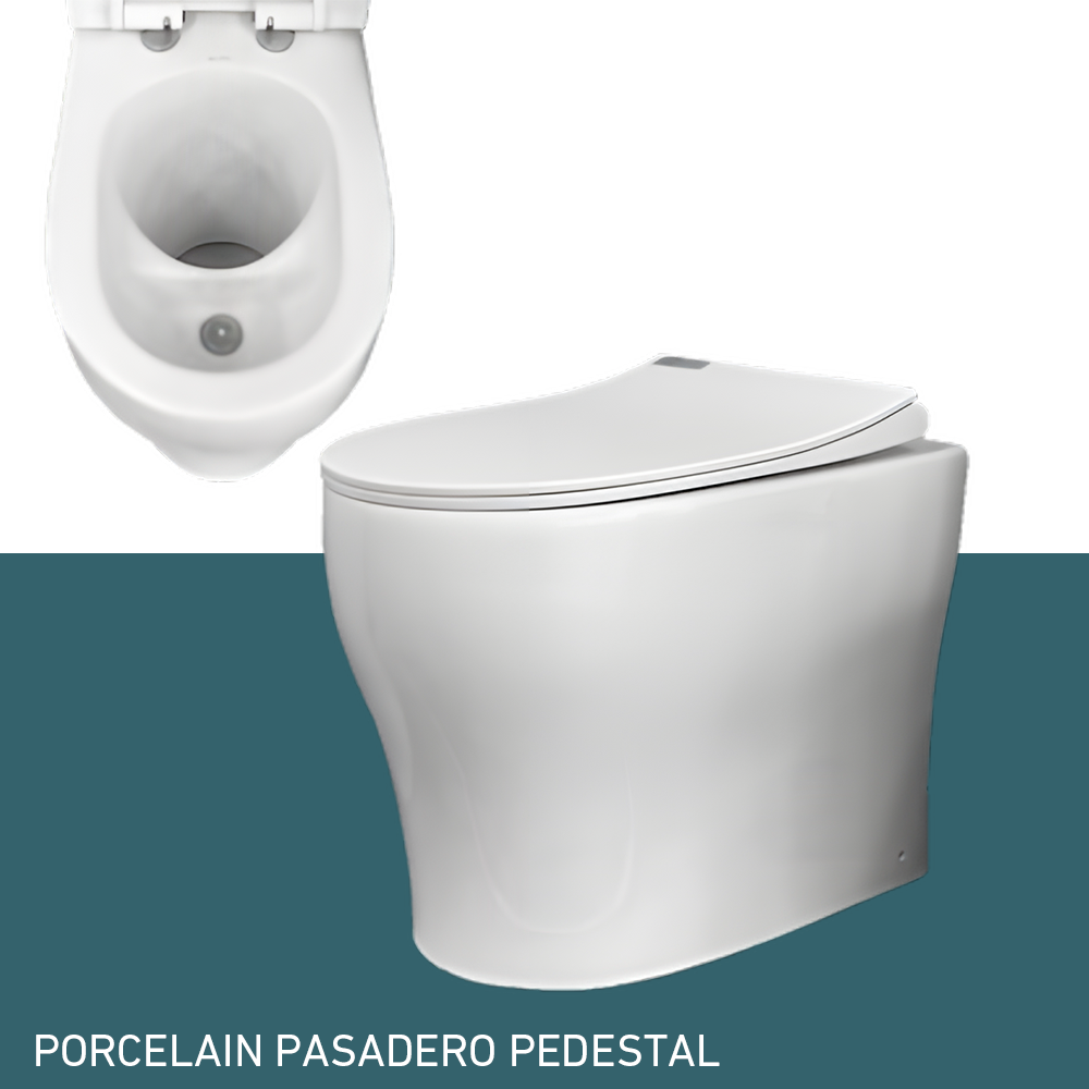 Ecoflo Porcelain Pedestals and Seats Pasadero