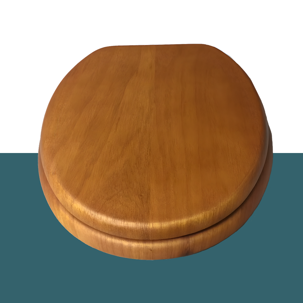 top view of Ecoflo Premium Timber Toilet Seat (Soft Close)