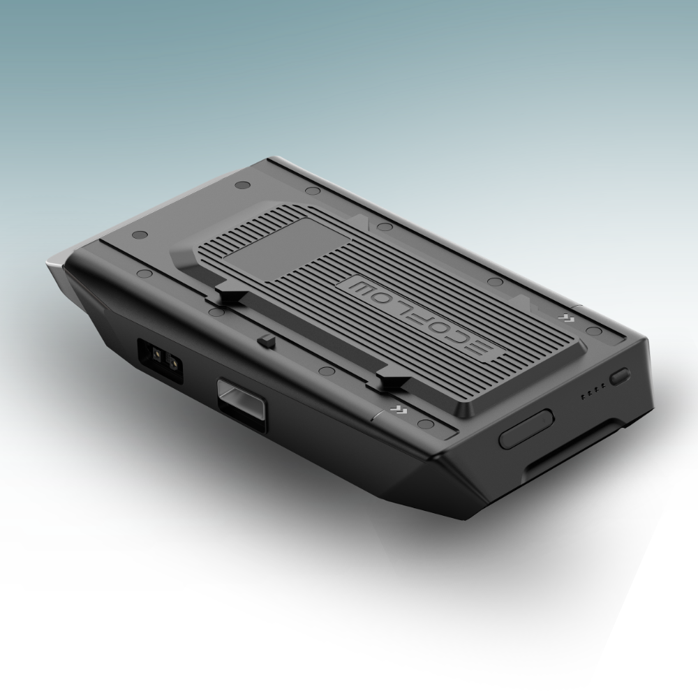 Angled View of EcoFlow Battery for Wave 2 Portable Air Conditioner