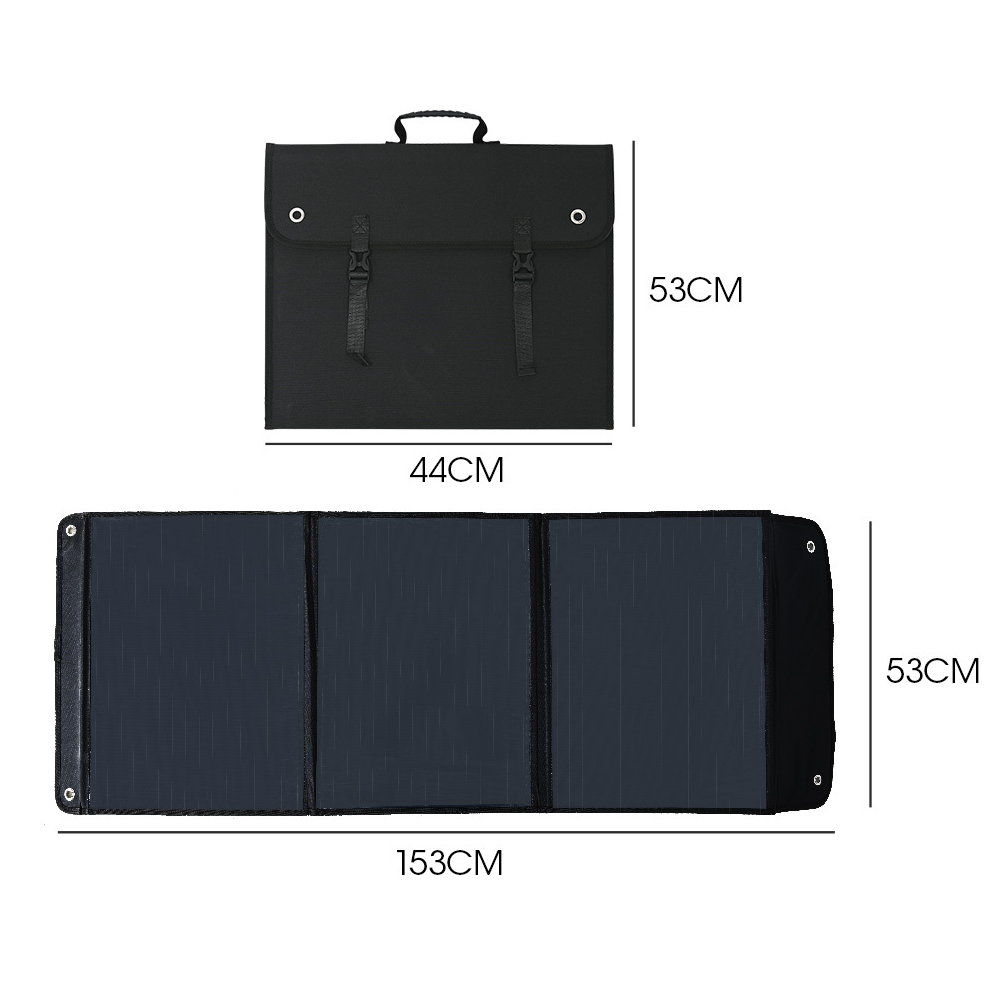 dimensions of GENPOWER 100W Portable Folding Solar Panel