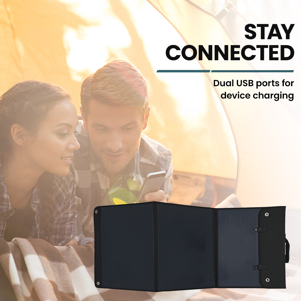 outdoor GENPOWER 100W Portable Folding Solar Panel