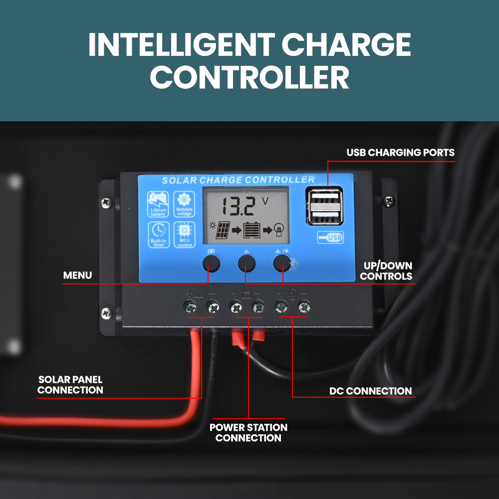 GENPOWER 100W Portable Folding Solar Panel