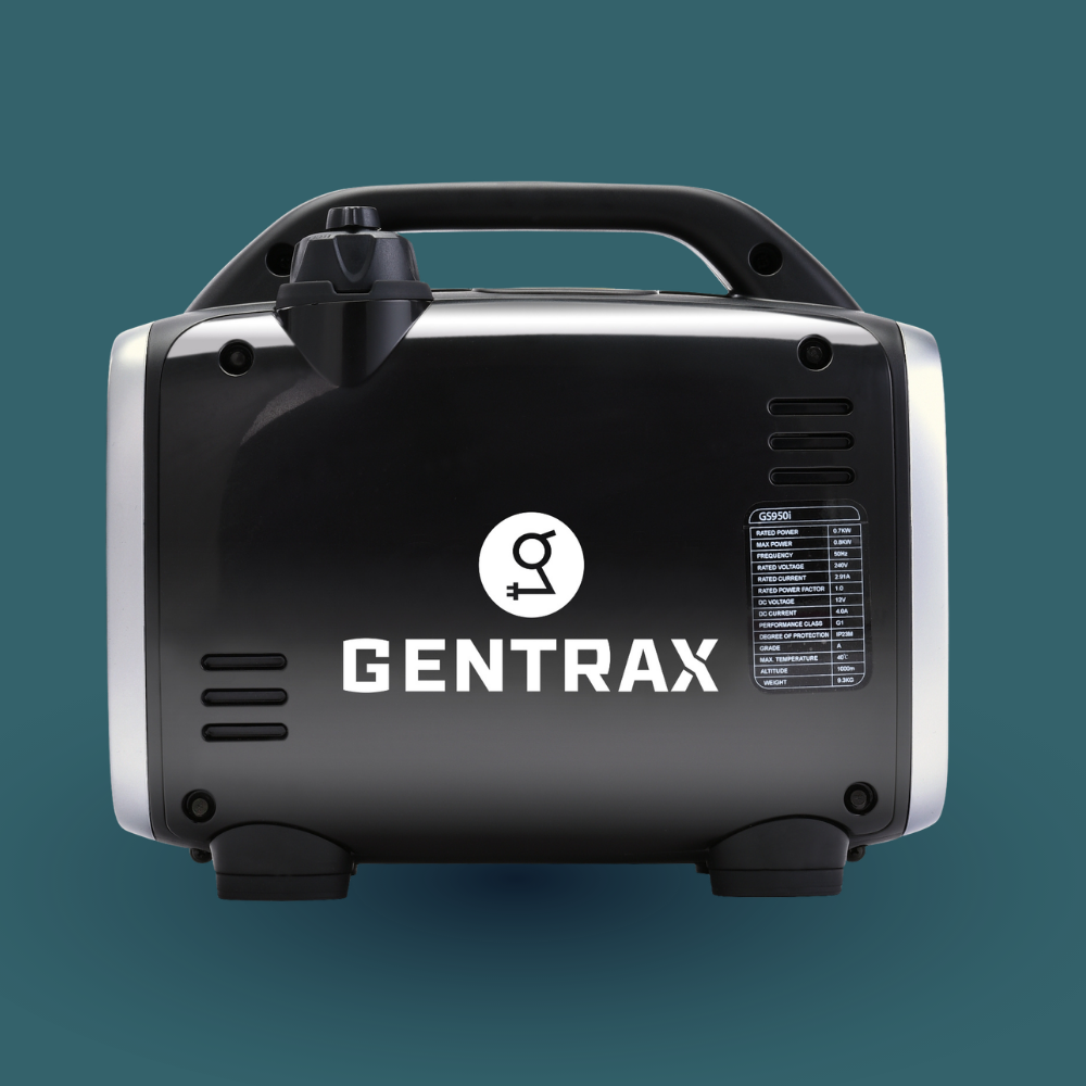 Gentrax portable generator on a teal background