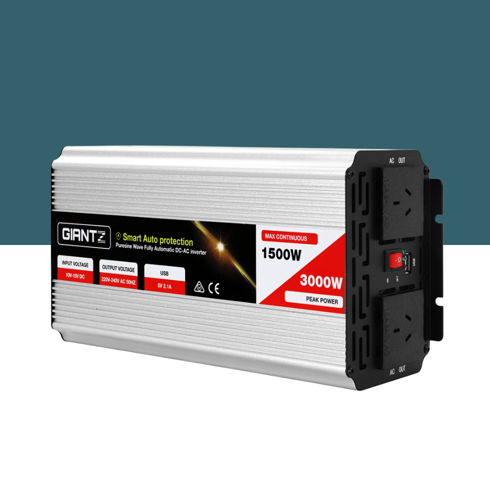 Side product shot of the inverter on a light background.