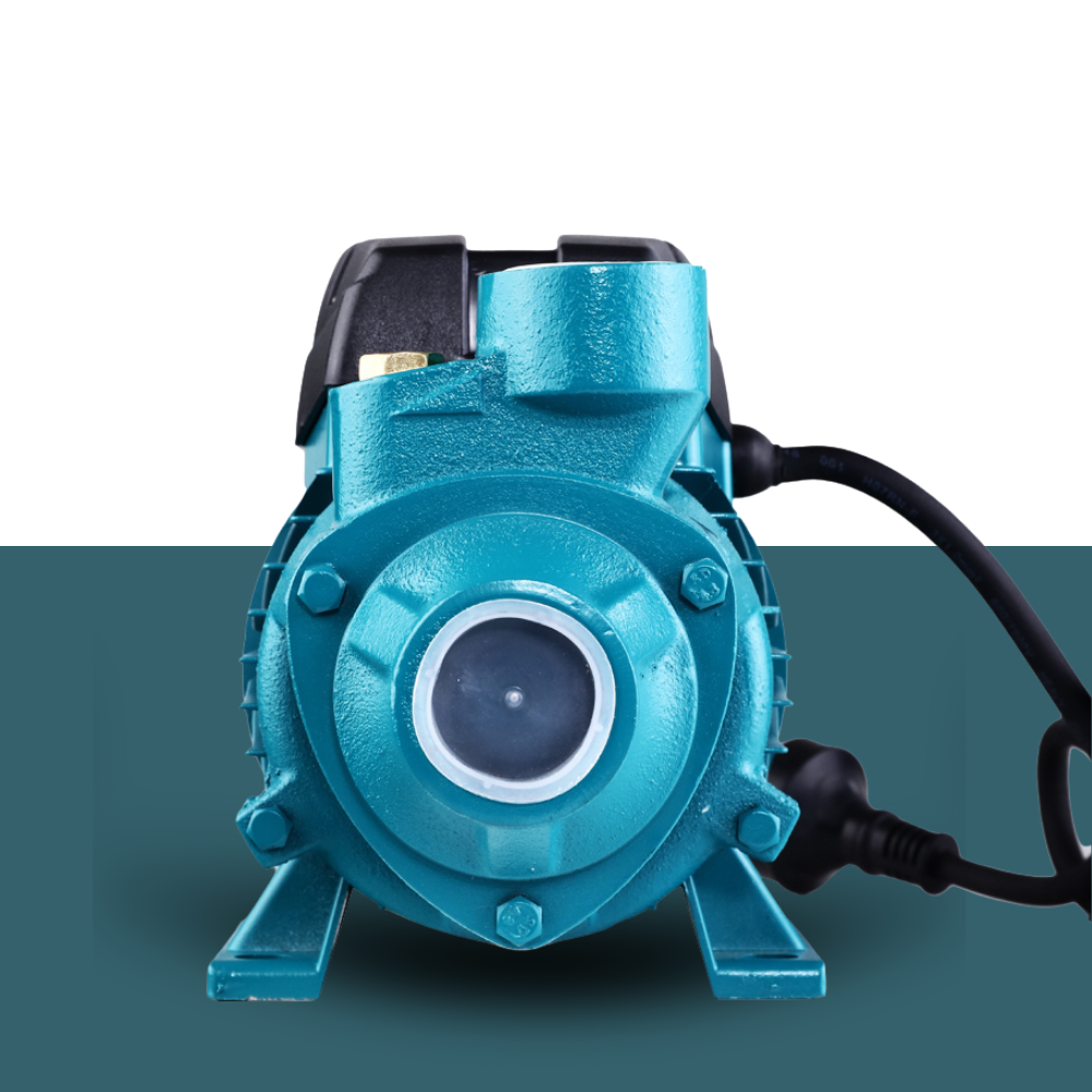 Front view of Giantz 35L clean water pump, showing inlet and compact design.
