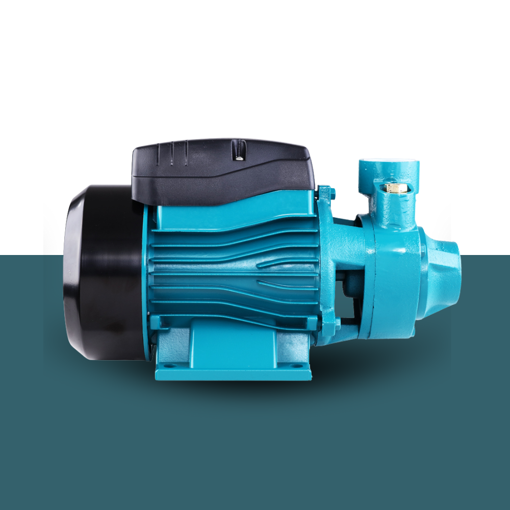 Side profile of the clean water pump, highlighting the outlet and durable build.