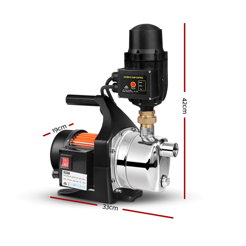 Giantz 1500W High Pressure Garden Water Pump Black
