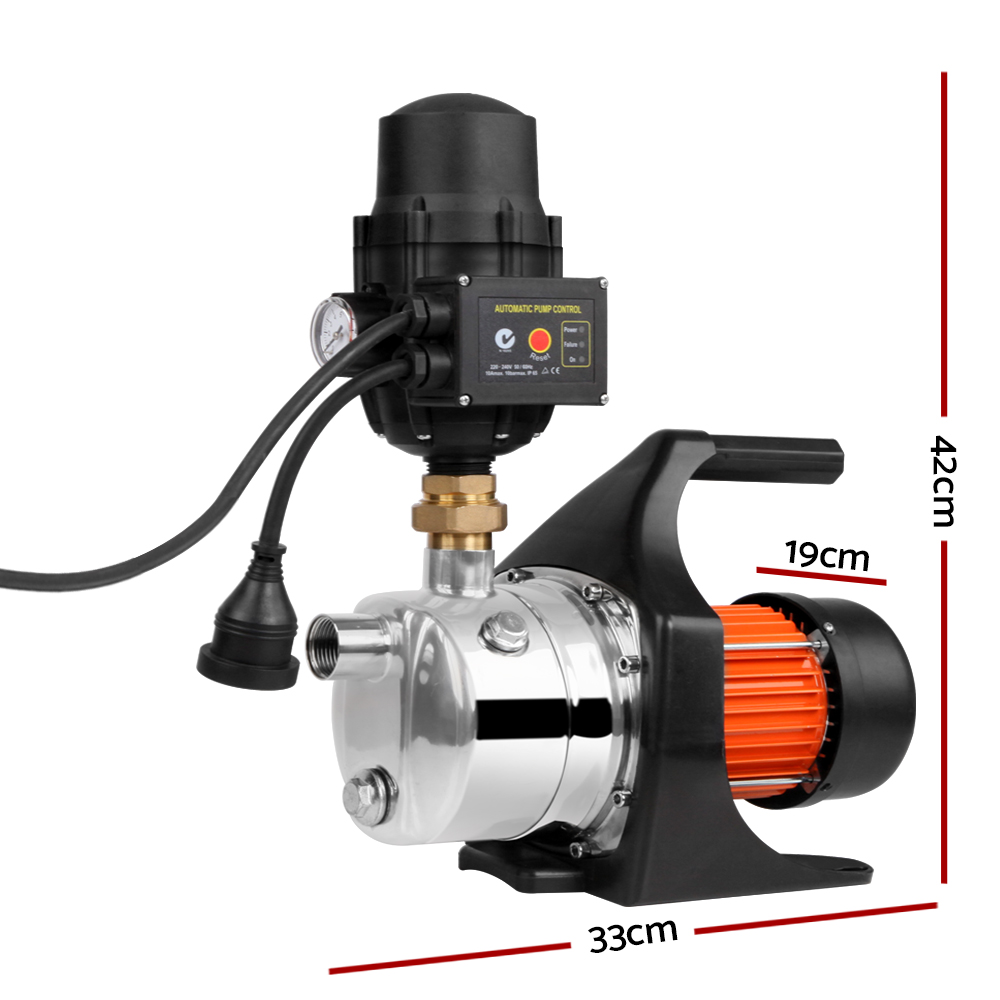 Giantz 1500W High Pressure Garden Water Pump Black