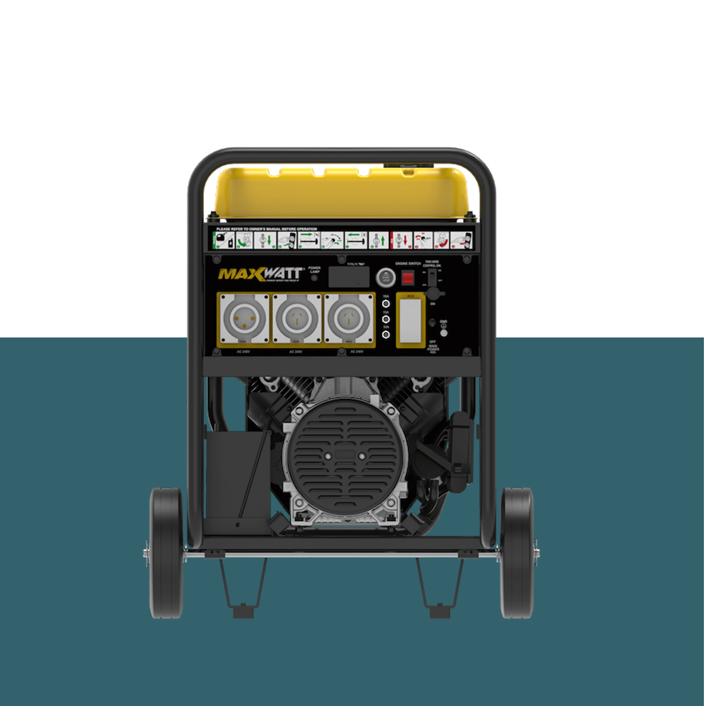 Maxwatt Petrol Generator Electric Start with Wire Auto Start