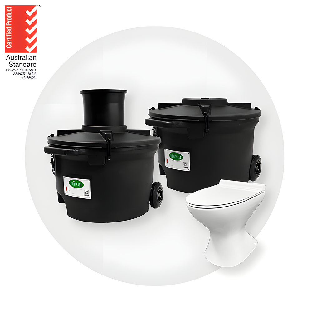 Nature Loo Classic 650 Composting Toilet with Porcelain Pandora Pedestal