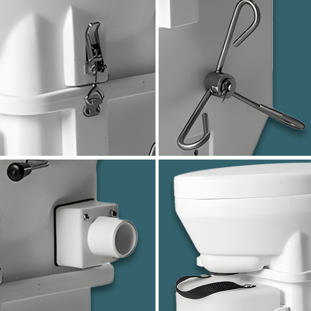 zoomed in view of Nature's Head The Classic Composting Toilets