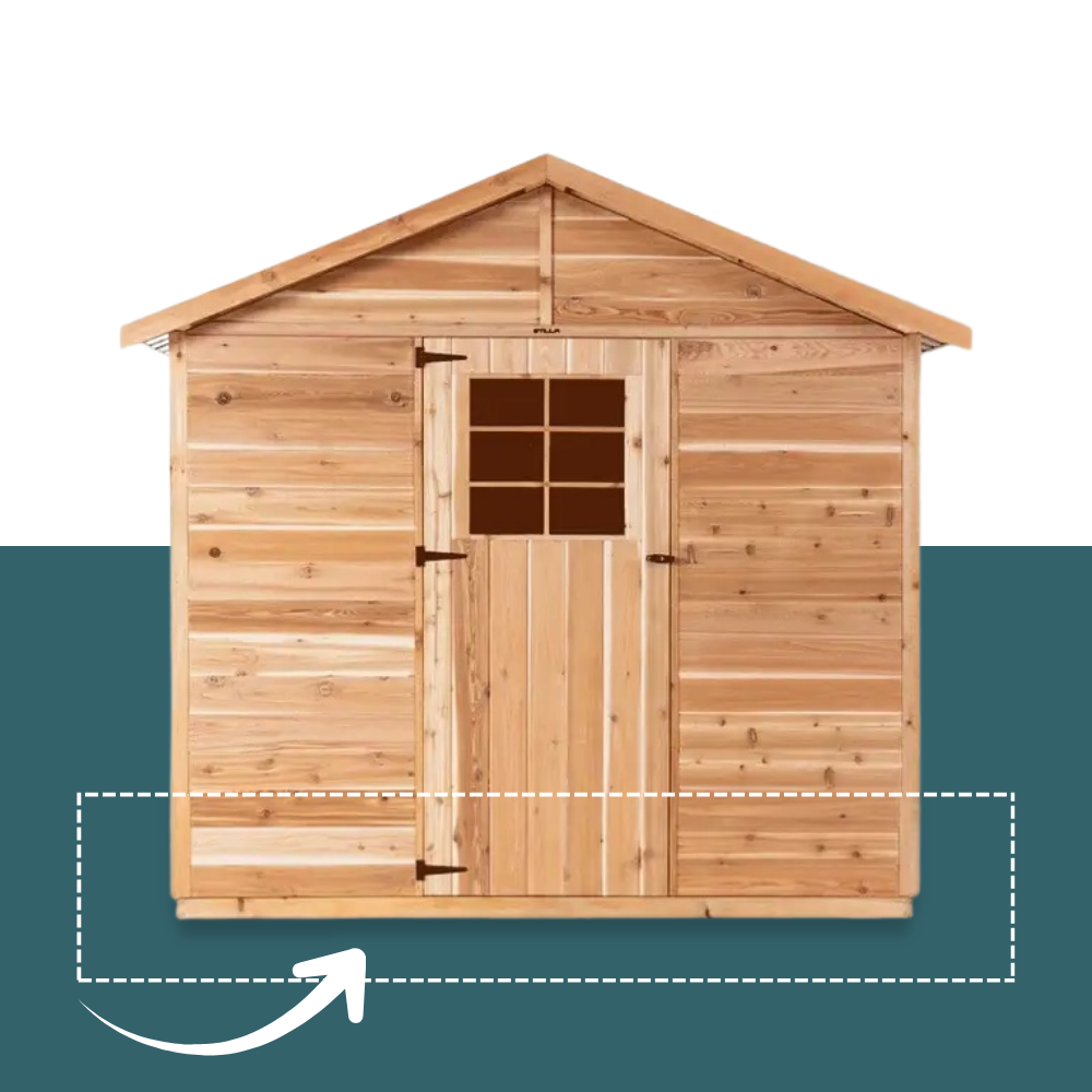 Solazone Heavy Duty Timber Base for Cedar Compost Toilet Shed