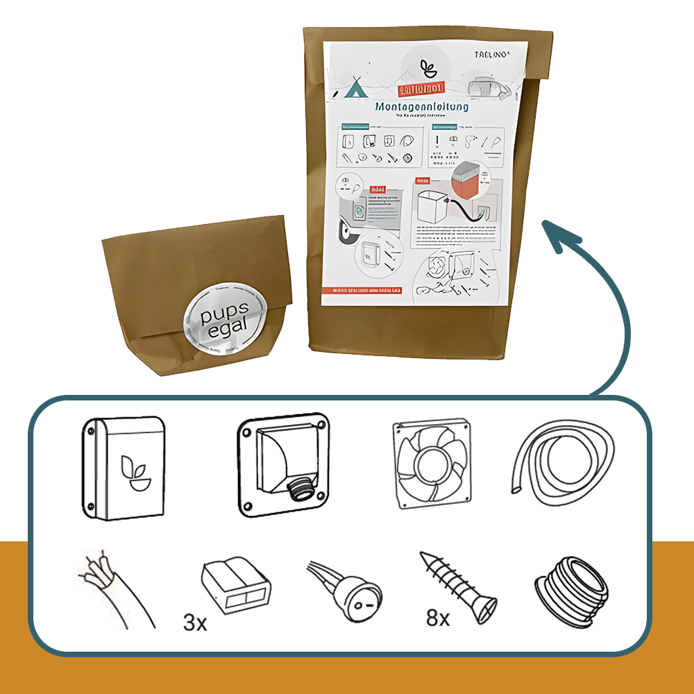 package of Trelino Evo 12v Fan Kit