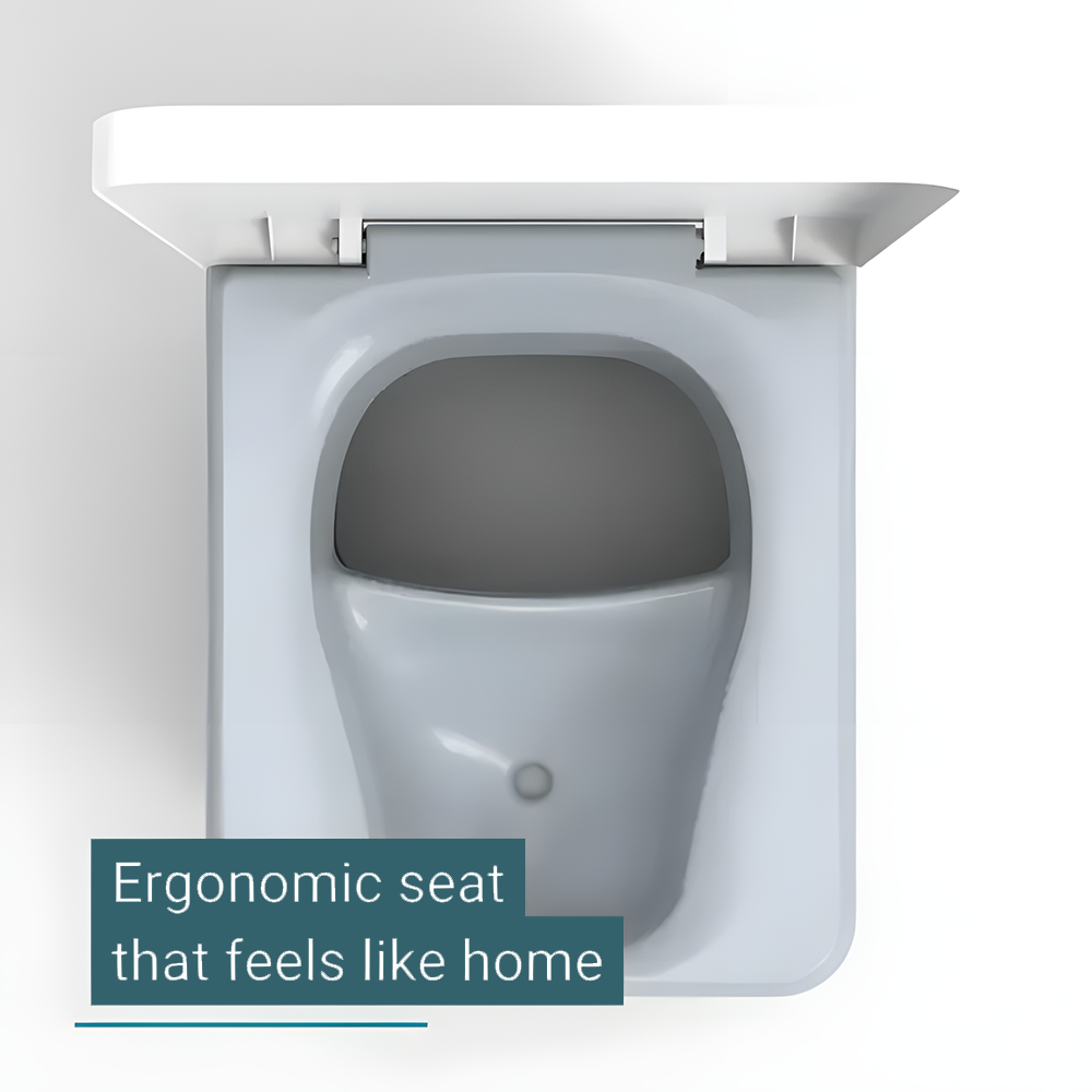top view of the Trelino EVO Waterless Composting Toilet