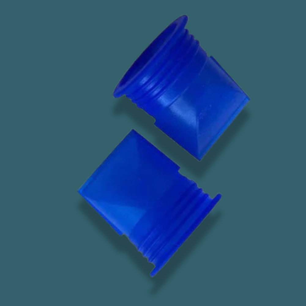 Two blue Trelino® Membrane Closure Replacement (Spare) Pack on a teal background