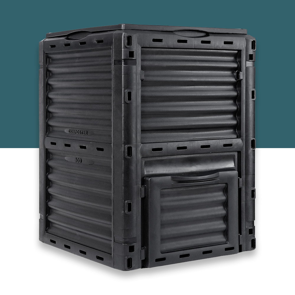 front view of 300L Large Outdoor Compost Bin