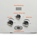 switches of 6L Tankless LPG Portable Gas Water Shower Heater System