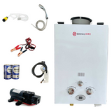 parts of 6L Tankless LPG Portable Gas Water Shower Heater System