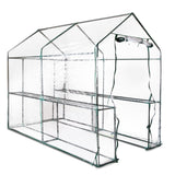 Greenfingers 1.2 x 1.9 x 1.9M W4-Shelf Walk in Greenhouse