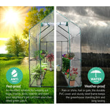 Greenfingers 1.2 x 1.9 x 1.9M W4-Shelf Walk in Greenhouse