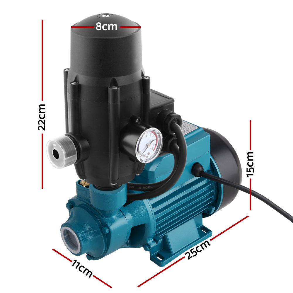 Water pump with dimensions highlighted for easy compatibility assessment