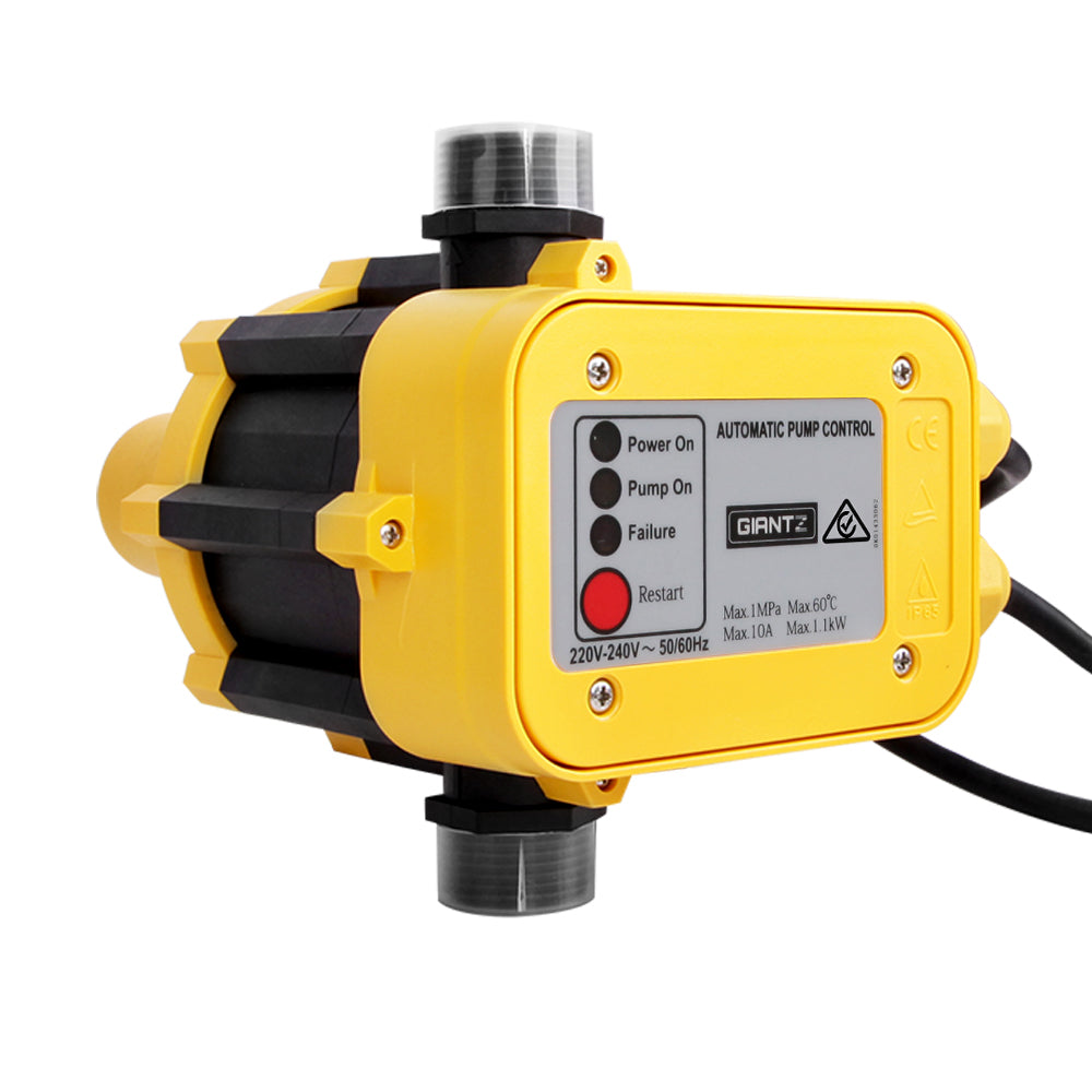 File Pump Giantz 2500W Weatherproof Multi-Stage Water Pump - Yellow – Eco Off Grid