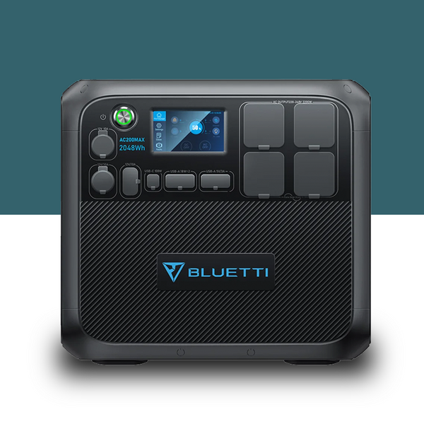 Bluetti AC200MAX 2200W 2048Wh Expandable Power Station  Eco Off Grid