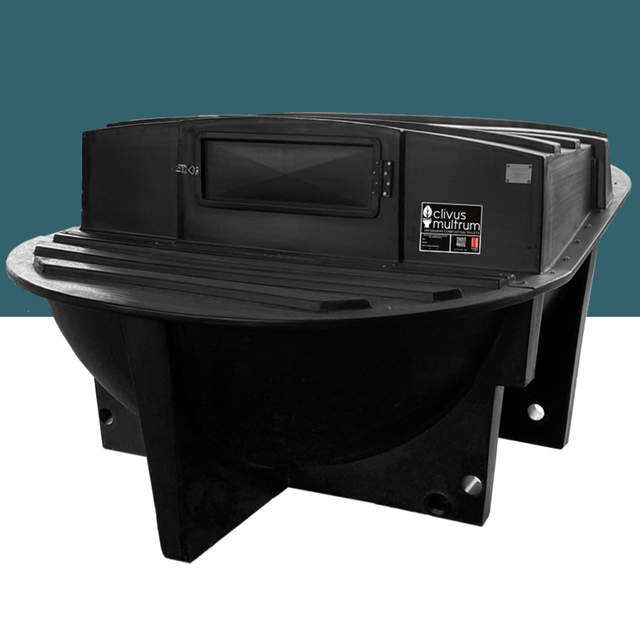 front view of Clivus Multrum CM14 Next Gen Continuous Waterless Composting Toilet