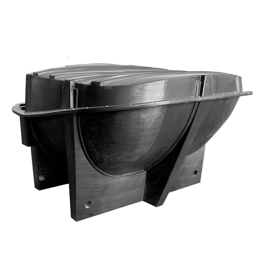 rear view of Clivus Multrum CM14 Next Gen Continuous Waterless Composting Toilet