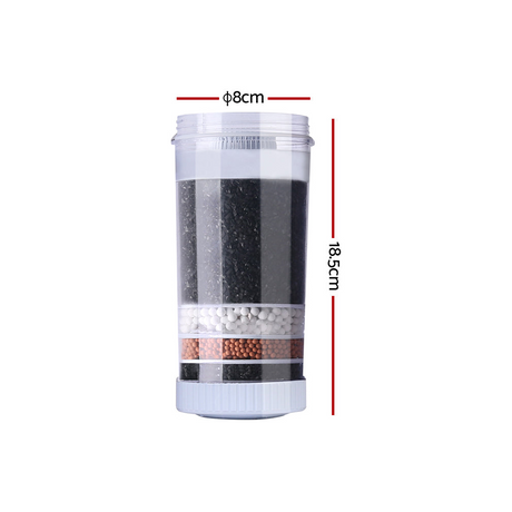 dimensions of Devanti 6-Stage Water Filter for Devanti Water Filter Container set of 2
