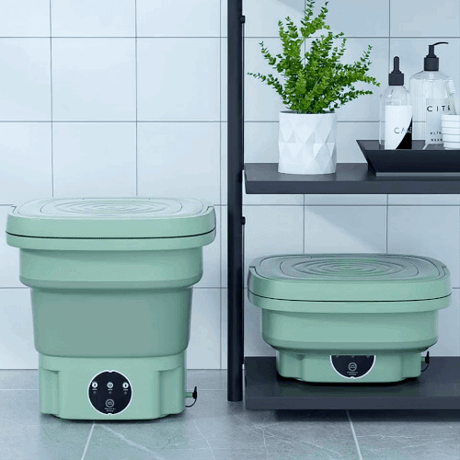 Devanti 8L Portable Foldable Washing Machine - Green