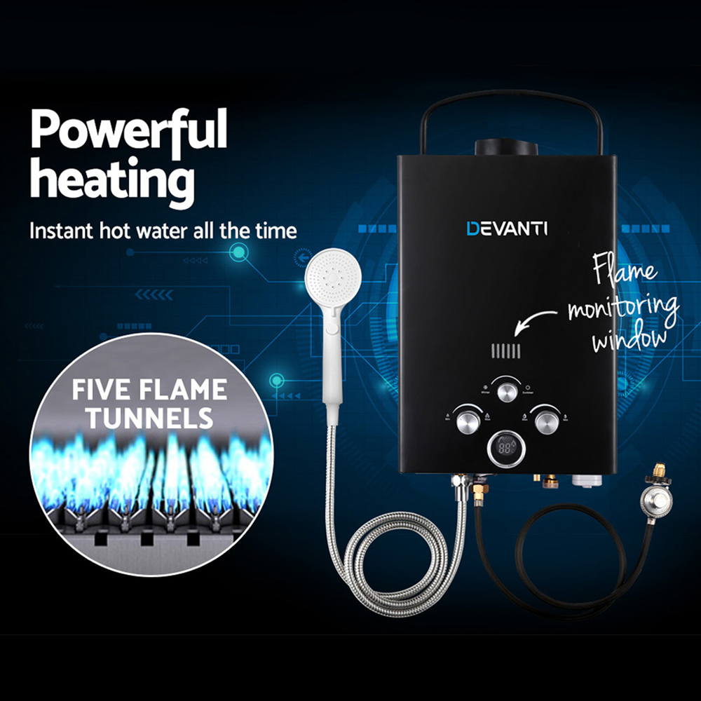 devanti-portable-gas-water-heater-8l-min-with-pump-lpg-system-black