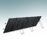 Foldable solar panel on a light gray background