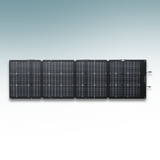 Foldable solar panel on a gradient gray background