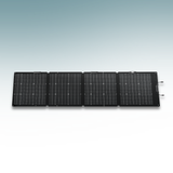 Foldable solar panel on a light gray background